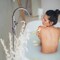 Kibi Circular Floor Mount Tub Filler With Hand Shower - Brush Nickel KTF301BN - alternate 3